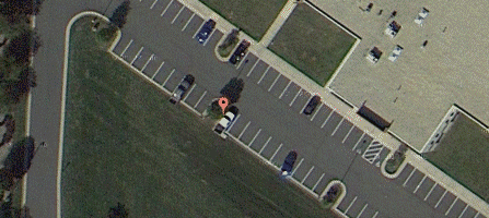 Satellite View of Man In Truck Identified By Internet Protocols and Common Web Tools